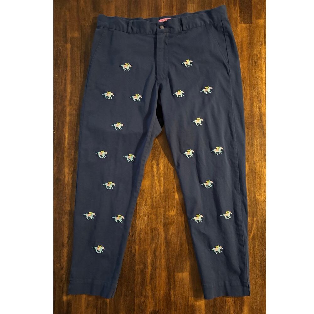 Castaway Nantucket Island Women’s 14 Pants 36 x 27 Chino Embroidered Twill